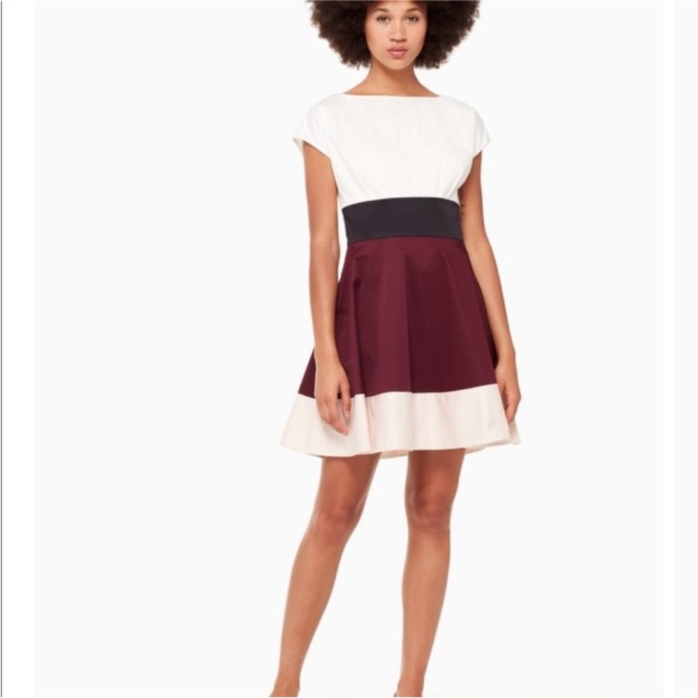 Kate Spade Colorblock “Fiorella” Dress Size 6